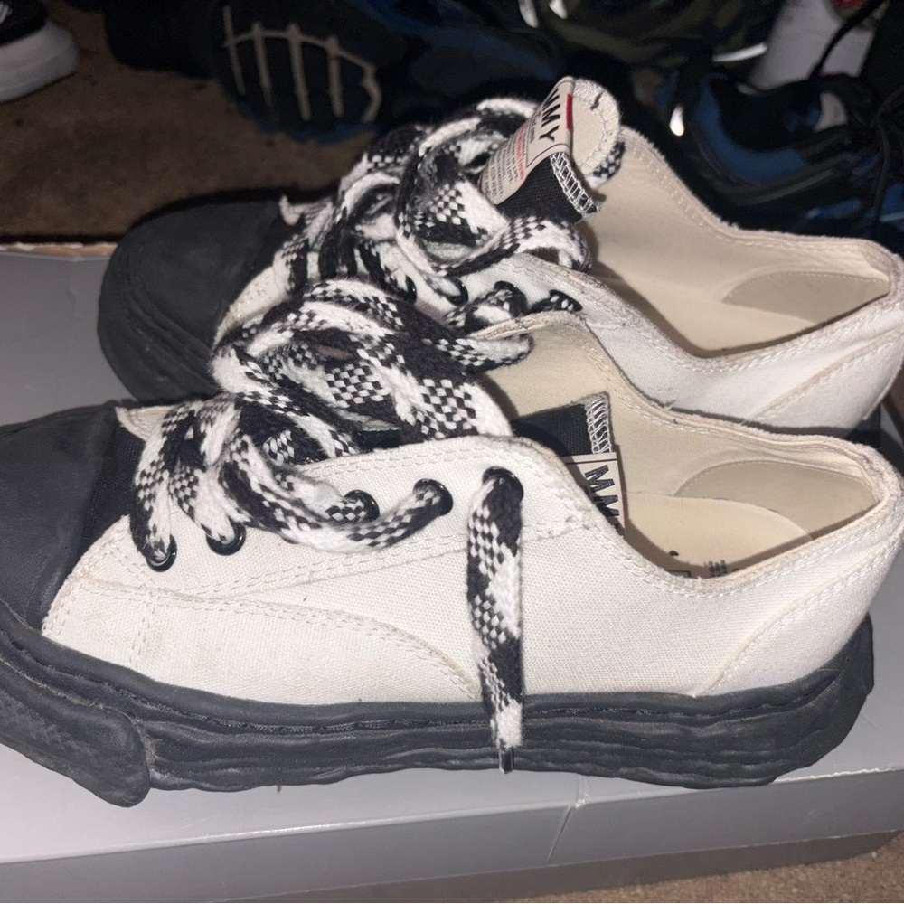 Miharayasuhiro Black and White Kids Sneakers